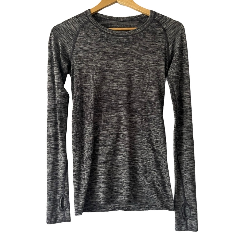 Lululemon Swiftly Tech Long Sleeve Gray Heathered Women's 6 Sporty Athletic